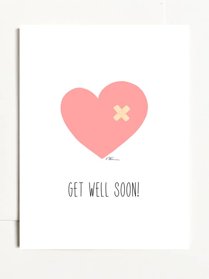 Fique bem logo! - Coração com bandaid por atacado de k.Patricia Designs