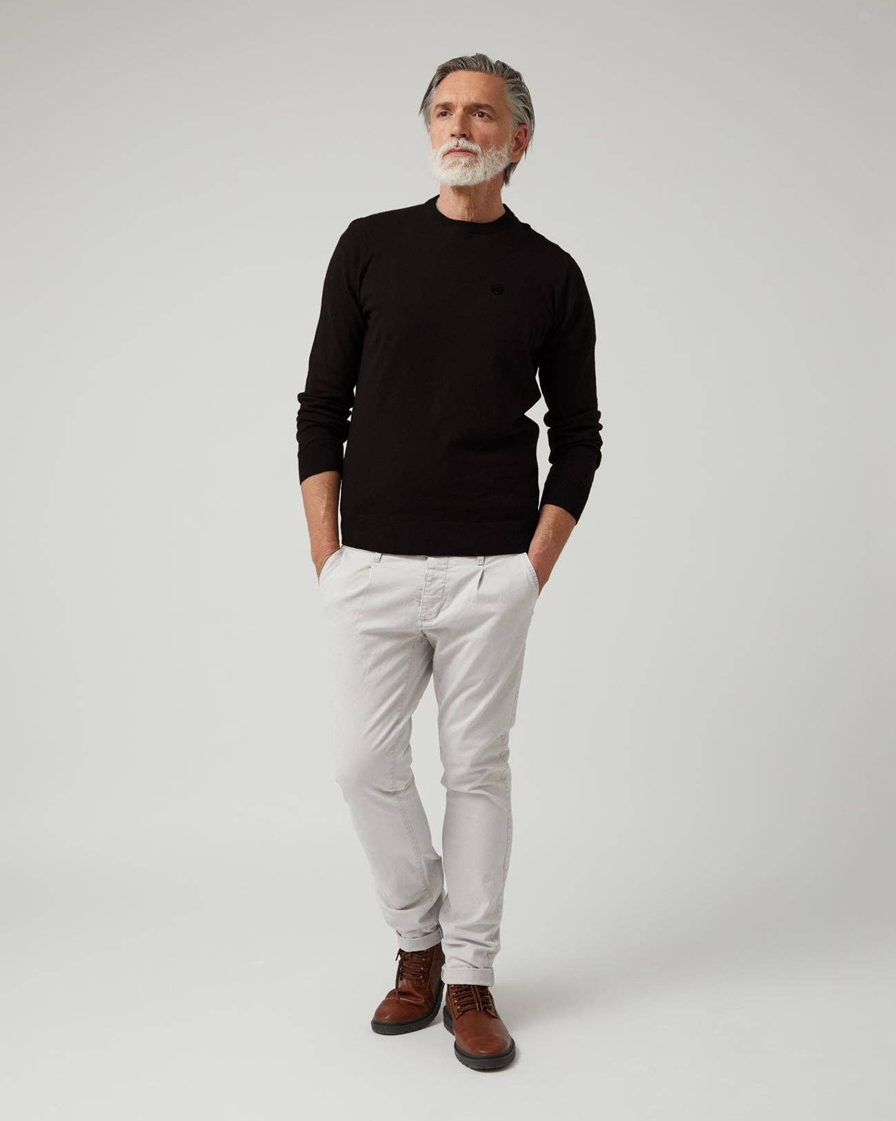 ALTONADOCK - Wholesale Knit Sweater - Men's - Fine Black Jersey3