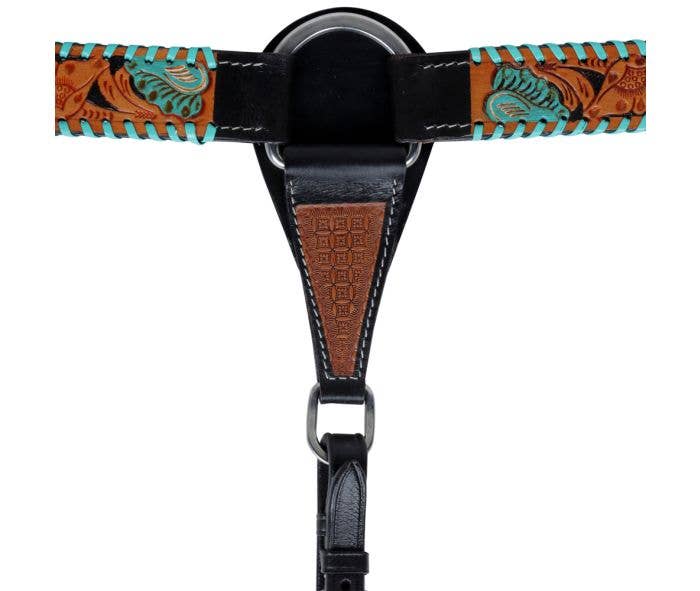 FRINGE & LUXE - Wholesale Horseback Riding Gear - Tooled 6 piece matching tack set 0