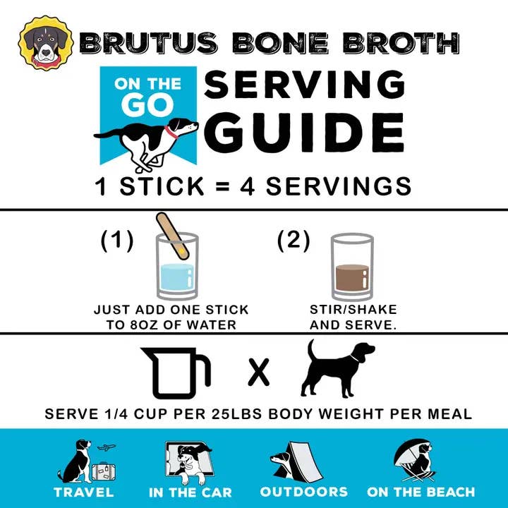Brutus Broth - Wholesale Pet Treats - Dog - Brutus Broth Instant Bone Broth Beef6
