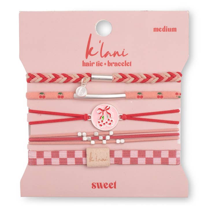 K'Lani hair tie bracelets - Wholesale Jewelry Set - Sweet Hair Tie Bracelets