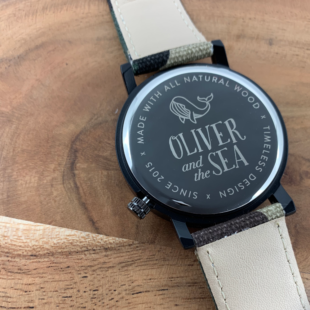 Oliver and the Sea - Wholesale Wrist Watch - Men's - Wood Watch w/Genuine Wood - the "Mallard"4