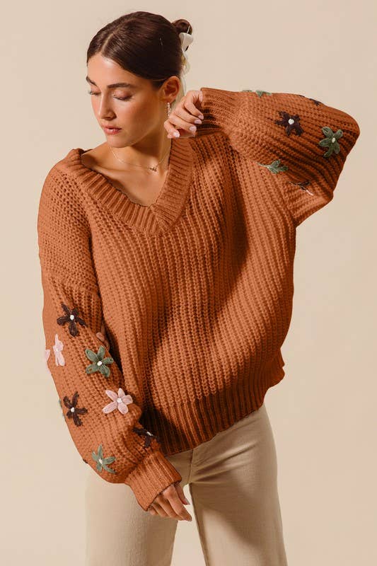 Vanilla Monkey - Vente Pull en maille – femme - Pull à col en V2