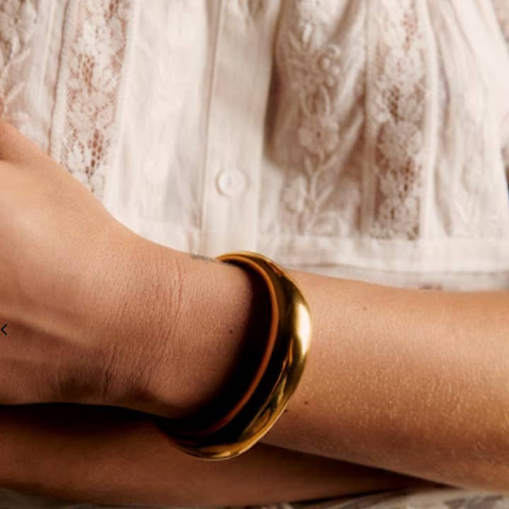 HoopLa - Wholesale Manchet-armband - Redactionele scharnierarmbanden 14K goud PVD - Gerecycled15