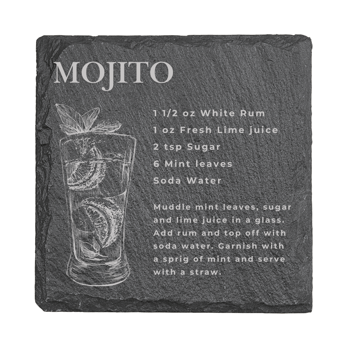Nautically Northern - Wholesale Coasters - Classic Cocktail Recipe Coasters | Wood & Slate Bar Coasters11