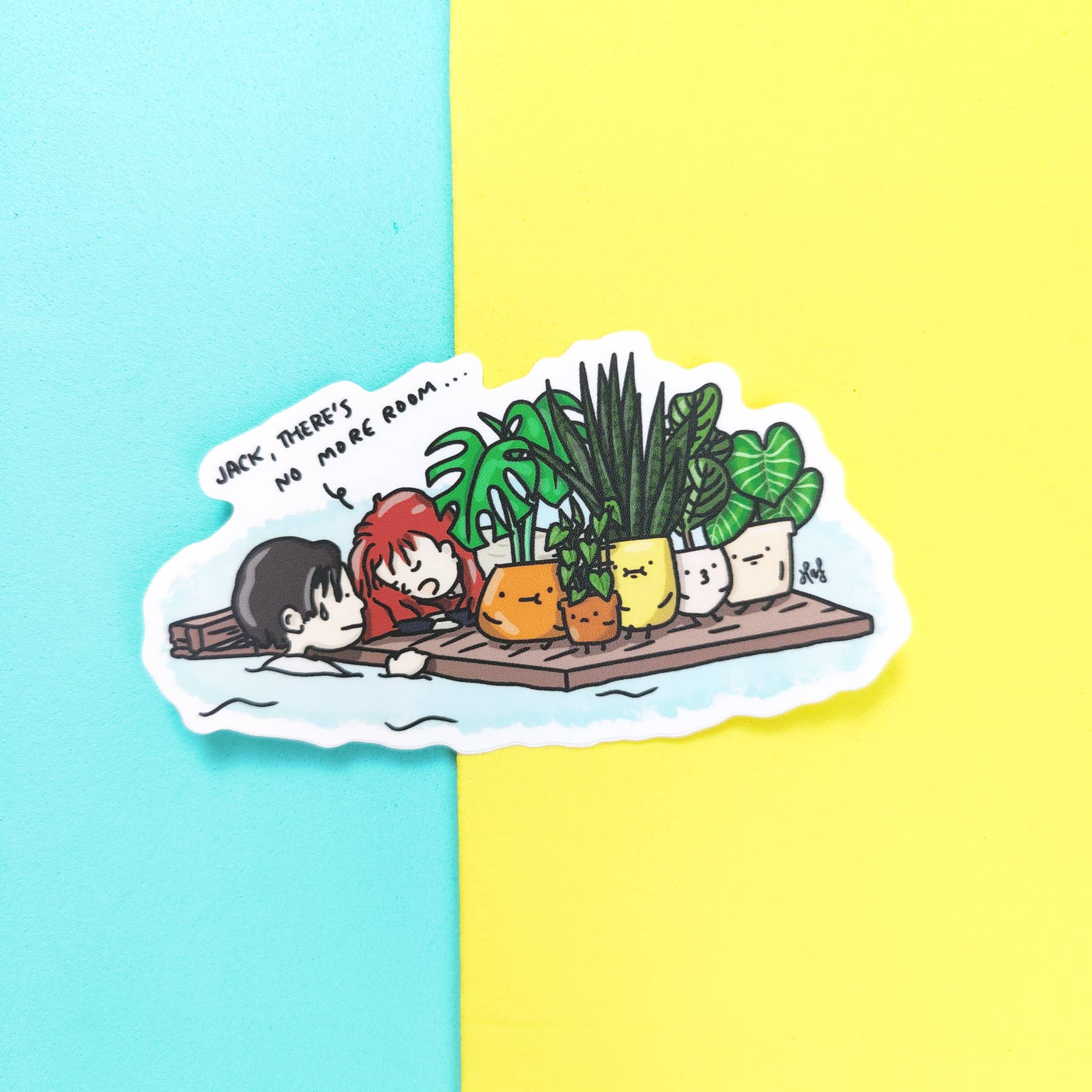 Home by Faith - Wholesale Sticker - Geen ruimte voor Jack, Plant Vinylsticker