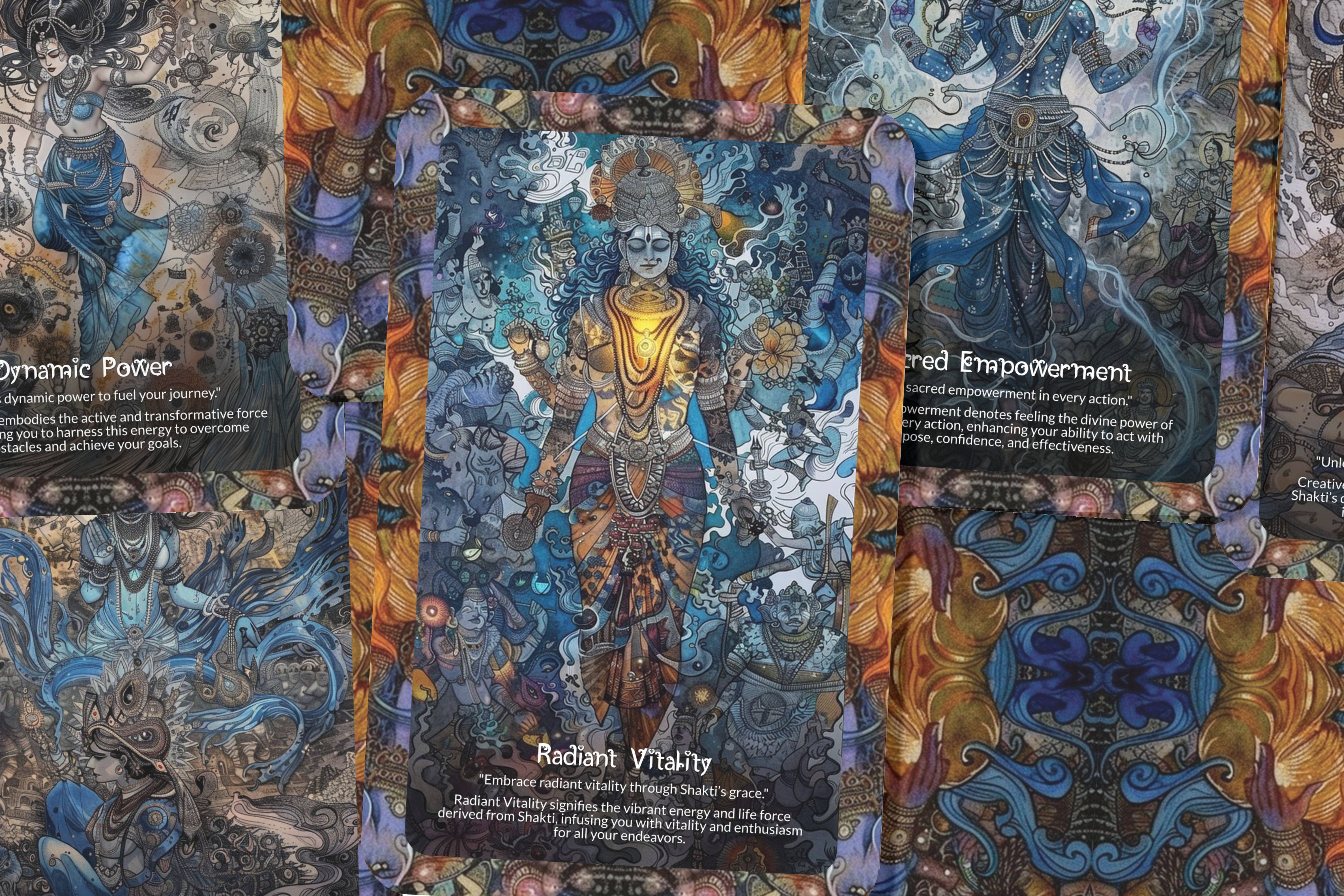 Ibiza Tarot USA - Wholesale Tarot Cards - The Divine Energy of Shakti - Oracle Cards - 22 Oracle Cards - Awakening the primal feminine force of Shakti1