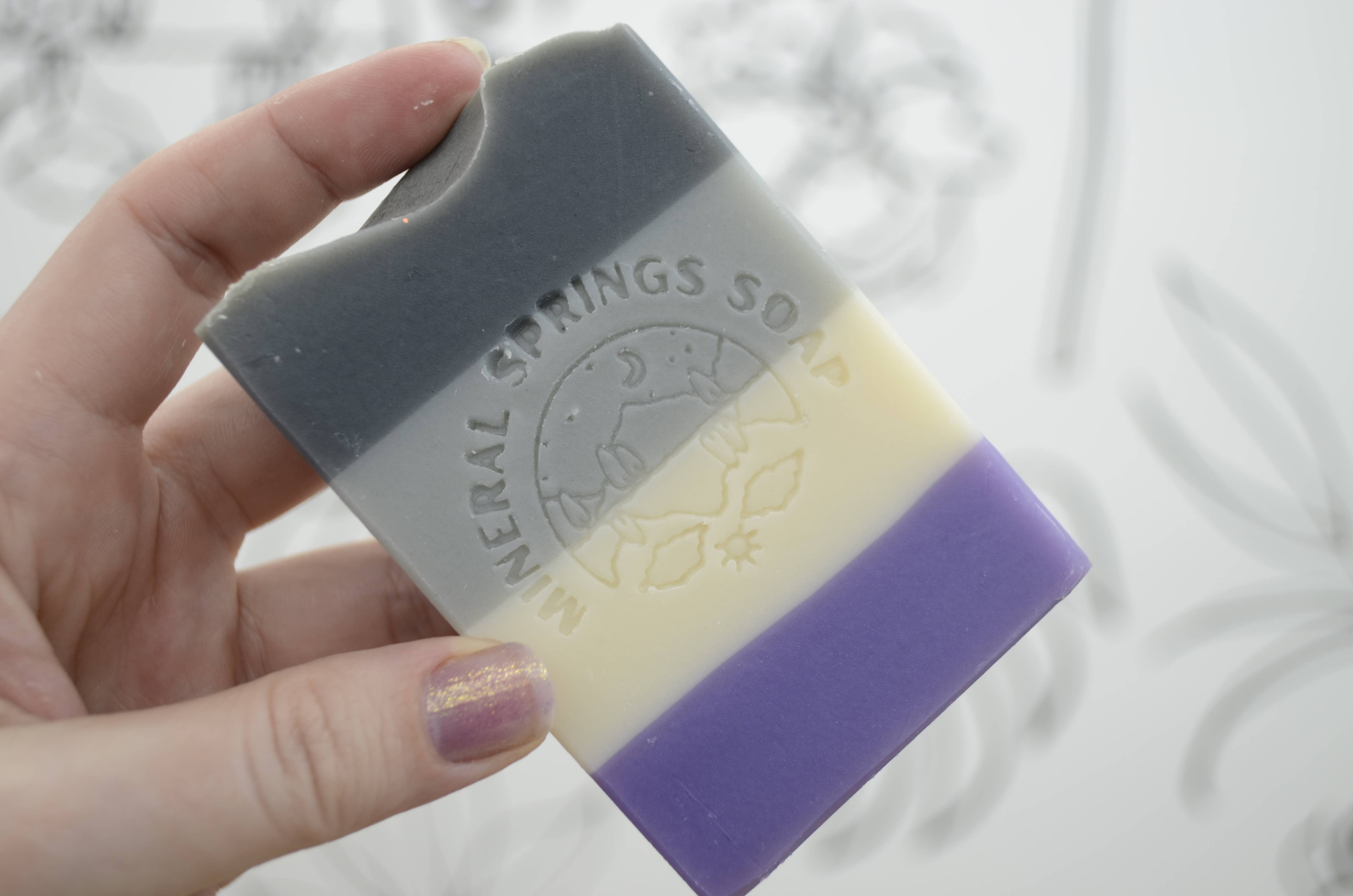 Modern Soapmaking - Wholesale Bar Soap - Ace Pride Raspberry Cotton Candy Bar Soap (LGBT+ Everyday is Pride Collection)1