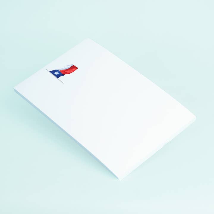 Taylor Paladino - Wholesale Notepad - Waving Texas Flag Notepad1