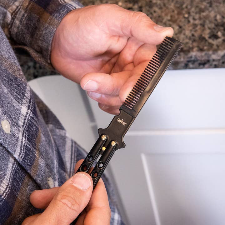 CALIBER GOURMET / CAMPCO - Wholesale Hair Brush/Comb - Butterfly Comb, Black4