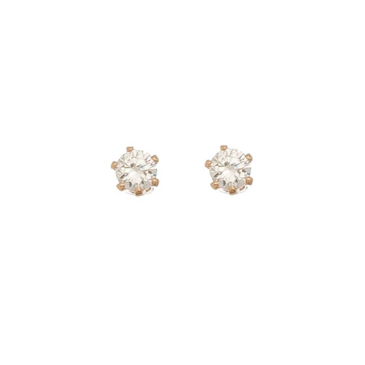Howard's - Wholesale Stud/Post Earrings - 3mm Cubic Zirconia Ear Sense Stud Earrings