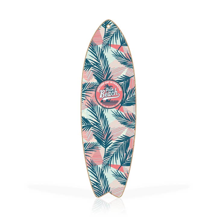 Matrix - Wholesale Plaque - Customizable 5x16" Surfboard Plaque: Retro Surf 2