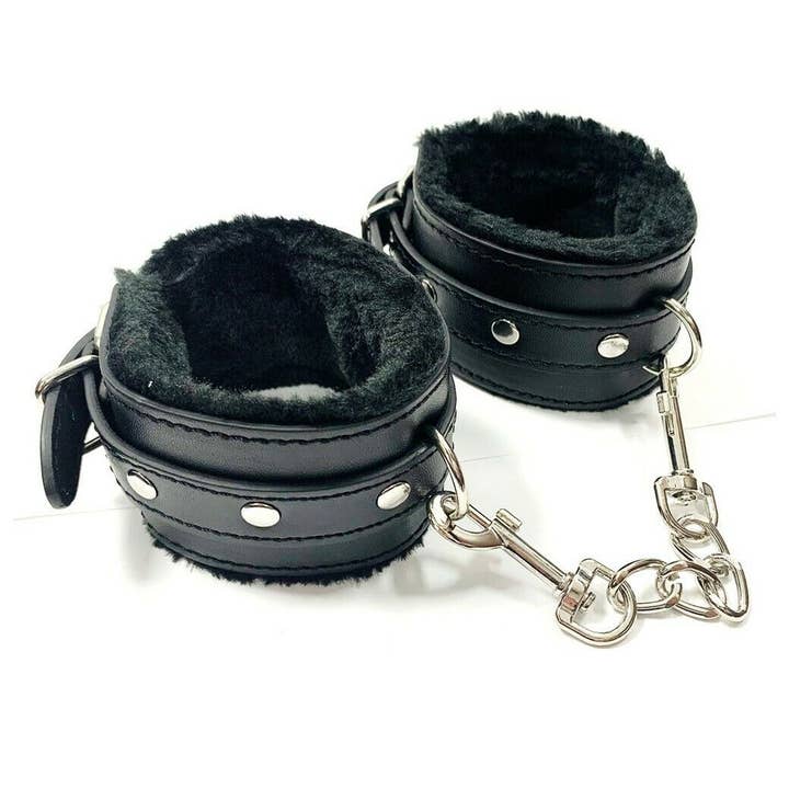 Stylex Party - Wholesale Sex toy - Bondage Black Handcuffs Sexy Roleplay Fancy Dress