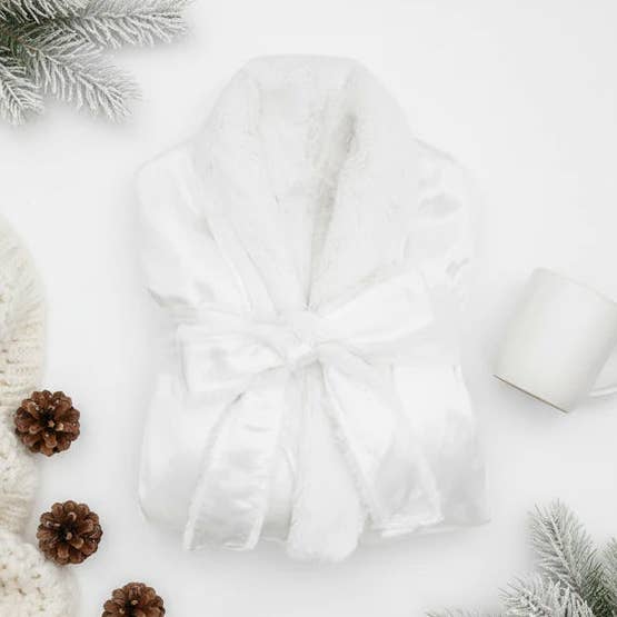 Little Giraffe Luxe™ Satin Morning Frost Robe Collection for wholesale by Blooming Baby