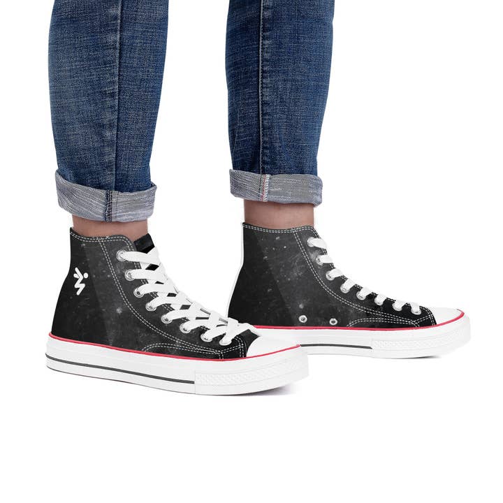 MUGAPA - Wholesale Lifestyle Sneakers - Unisex - D70 High Top Canvas Shoes - White1