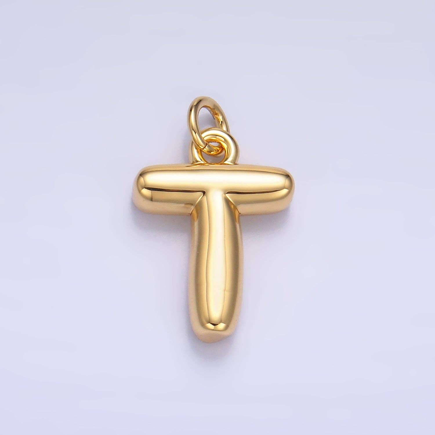 Aim Eternal - Venta al por mayor Abalorios/colgantes individuales - Charm globo gordito con inicial de 17 mm chapado en oro 24K | A1513 - A152529