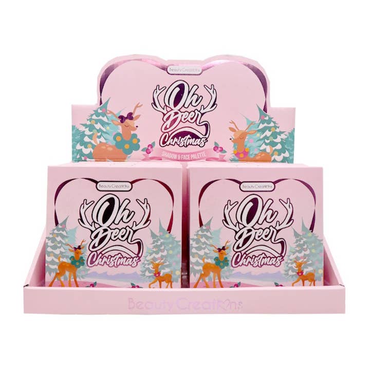 PINEAPPLE Beauty - Wholesale Face Makeup Palette - Beauty Creations BCRC-FPDISPLAY Oh Deer Face Palette - 12 1