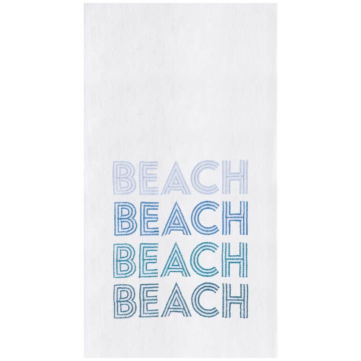 Coastal Retro Beach Kitchen Towel for wholesale by C&F Home