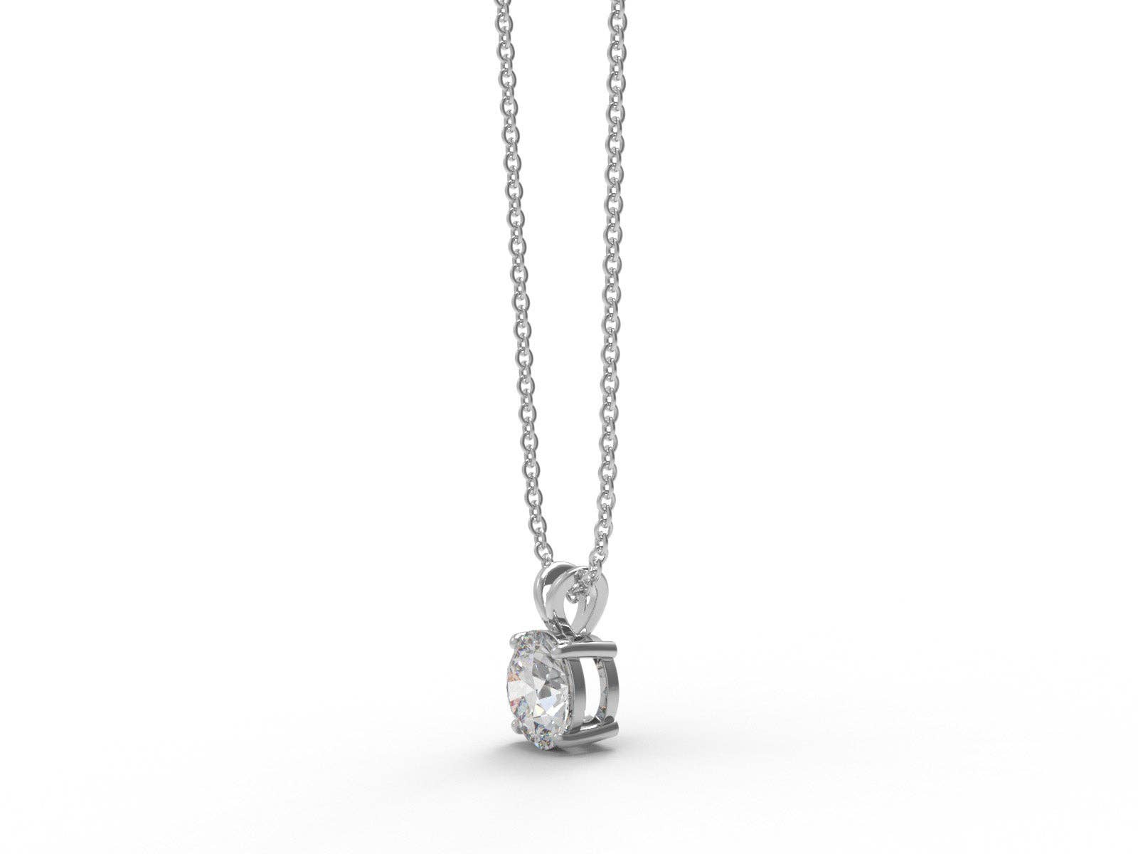 Star Joya – wholesale Pendant/charm necklace – 0.75 Ctw Round Shape Moissanite 925 Sterling Silver Necklace1