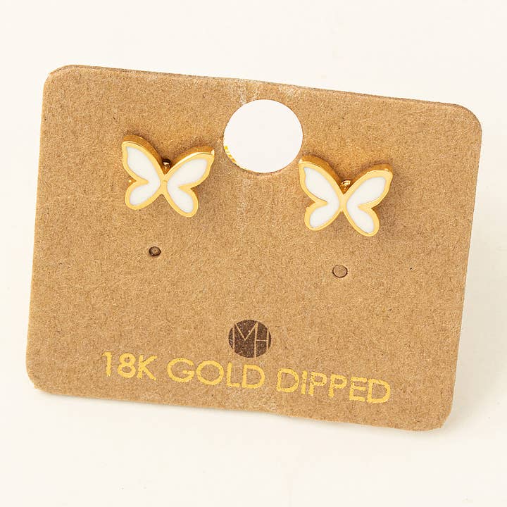 Mini Butterfly Stud Earrings for wholesale by Fame Accessories