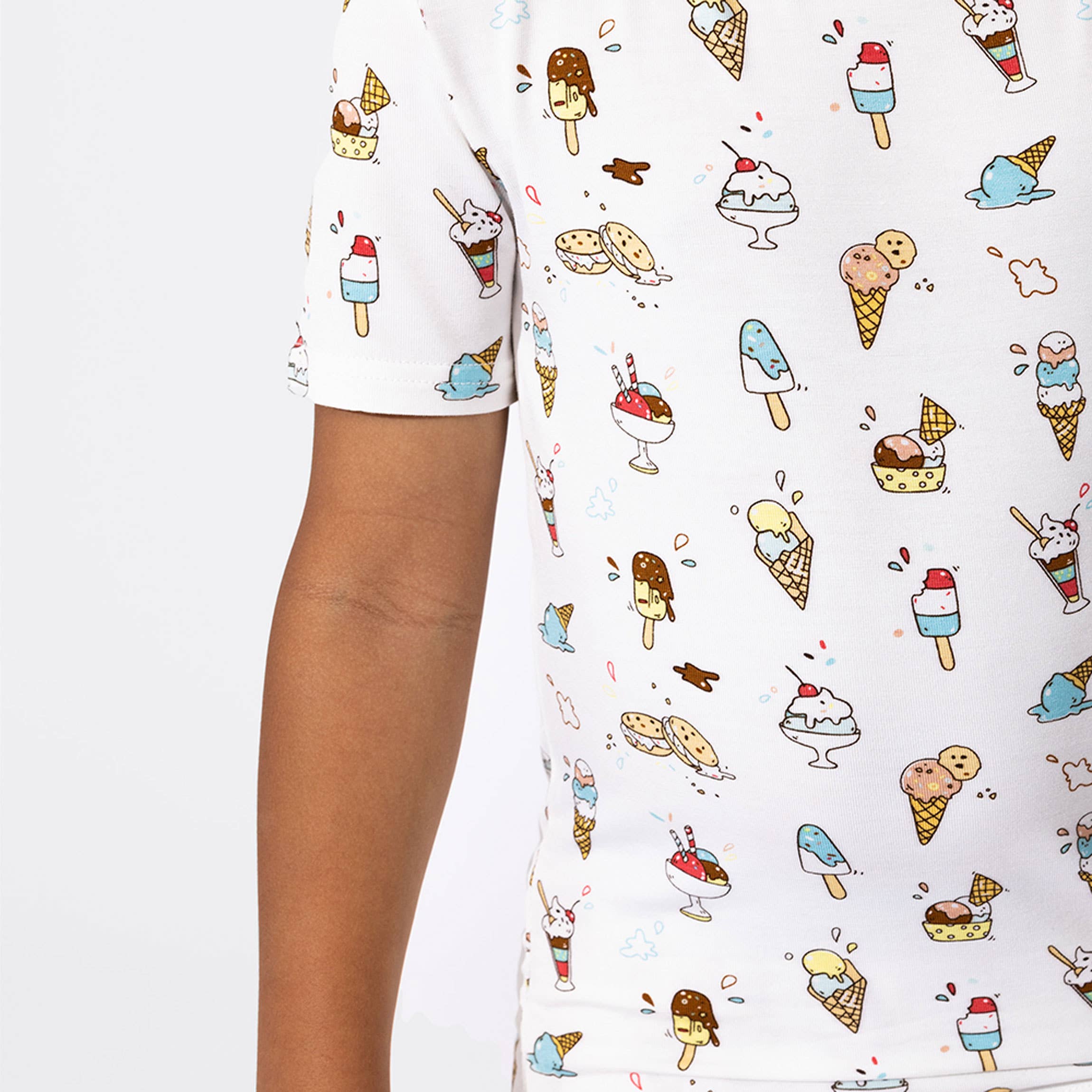 Bellabu Bear - Wholesale Sleepwear Set - Kids - Ice Cream Bamboo Kids Short Set1