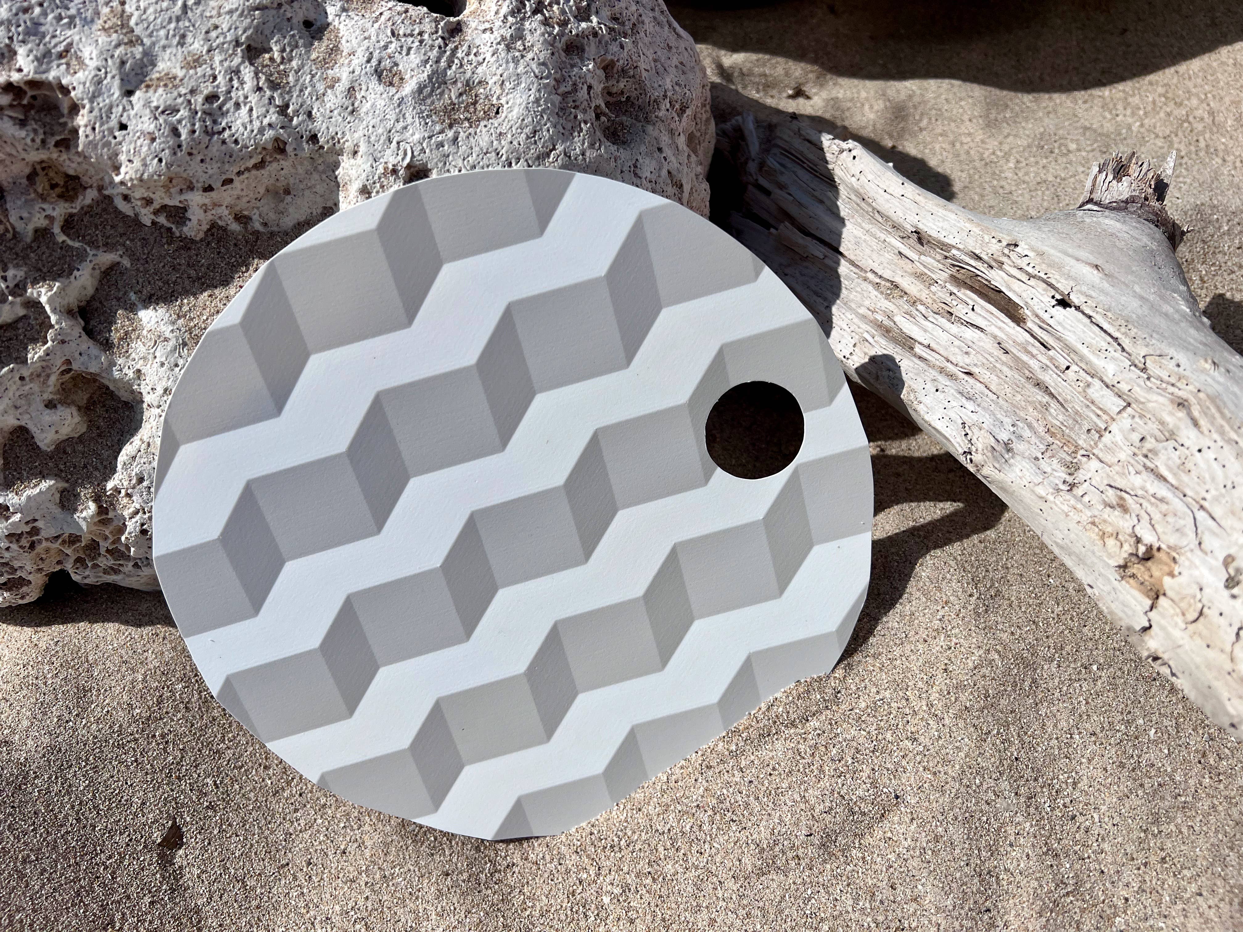 justfans - Vente Éventail - Éventails ronds à motifs tridimensionnels en plastique recyclé18