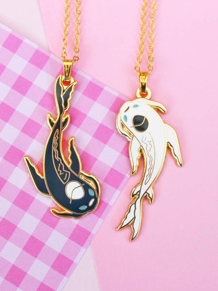 Collier Yin Yang pour la vente par Basura Gang