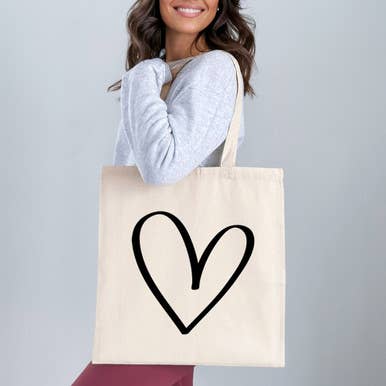 Heart Outline DTF Heat Transfer for wholesale by Trendy Transfers