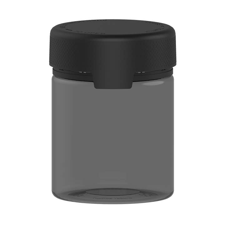 550CC/18.5FL.OZ/550ML Aviator CR - XL-beholder med indvendig tætning og manipulation - Gennemsigtig Sort Med Uigennemsigtig Sort Låg for engroshandel hos Copackr