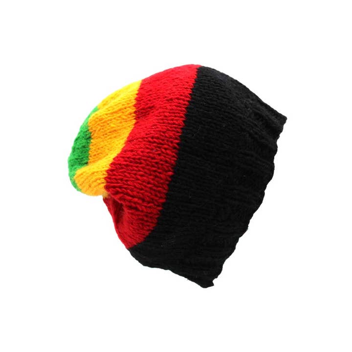 Tjock Rasta Pure Wool Stickad One Size Fits All mössa för kvinnor för wholesale på Faire