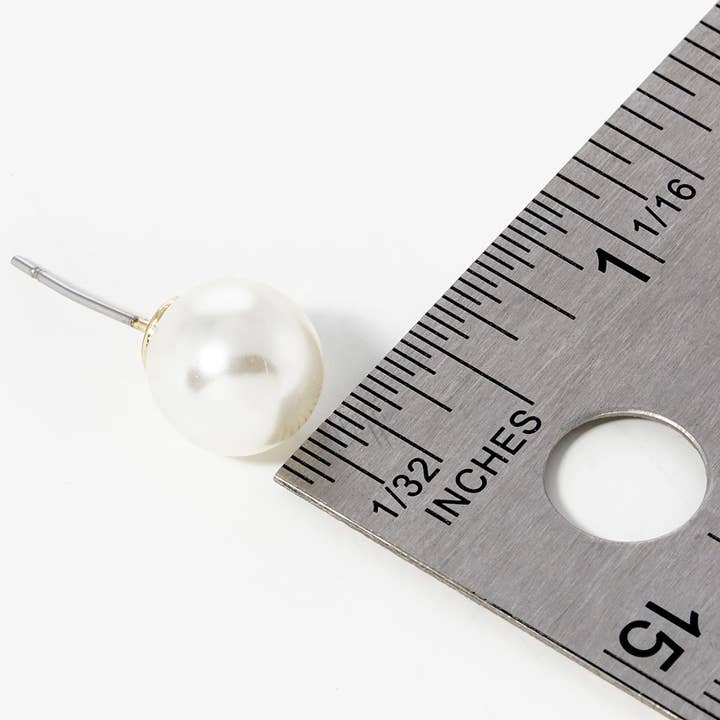 Sensibling Corp. - Wholesale Stud/Post Earrings - 10mm Pearl stud earrings
1