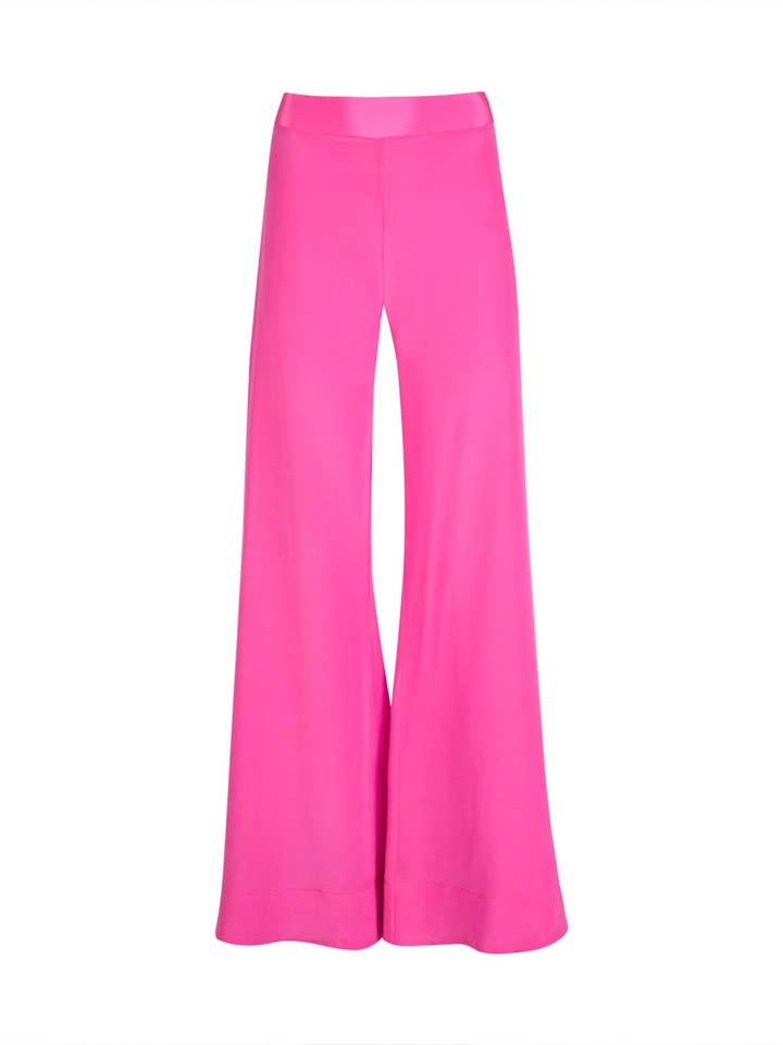 Crepe de Chine Pink Pants for wholesale by ANT WOMAN COLLECTION