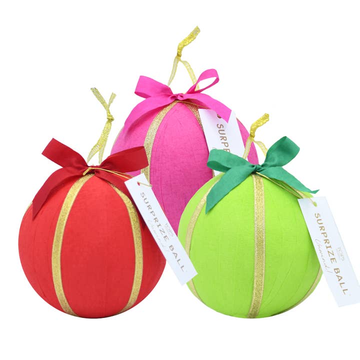 TOPS Malibu - Wholesale Ornament - Deluxe Surprise Ball - Holiday - Ornament - Assorted Colors