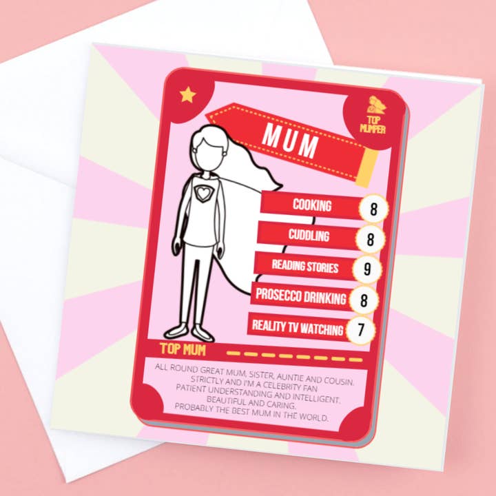 Carte Mum Top Mumper : personnalisez toutes les qualités et tous les numéros pour la vente par Giftieness