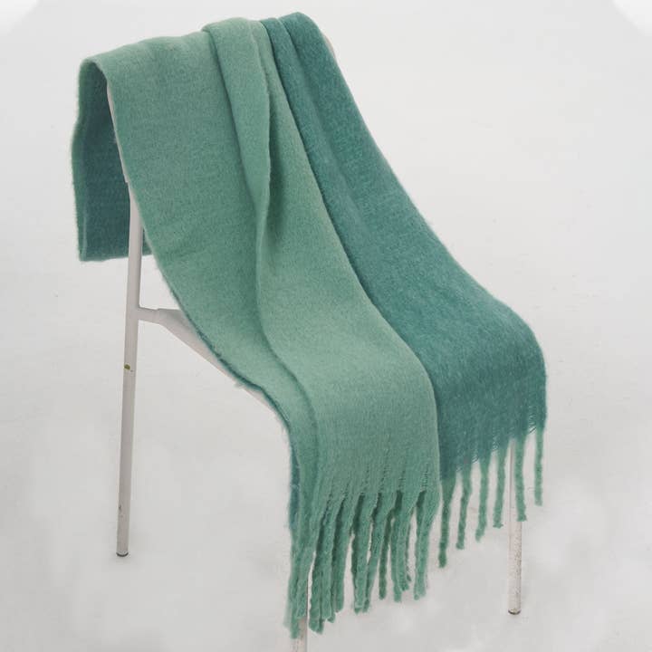 Dipped Shop - Wholesale Scarf - Women's - Solid Color Splicing Mohair Soft Scarve DPS13179