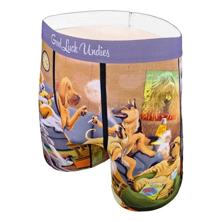 Good Luck Sock - Wholesale Underwear - Men's - Men's Dogs Smoking Weed Underwear3