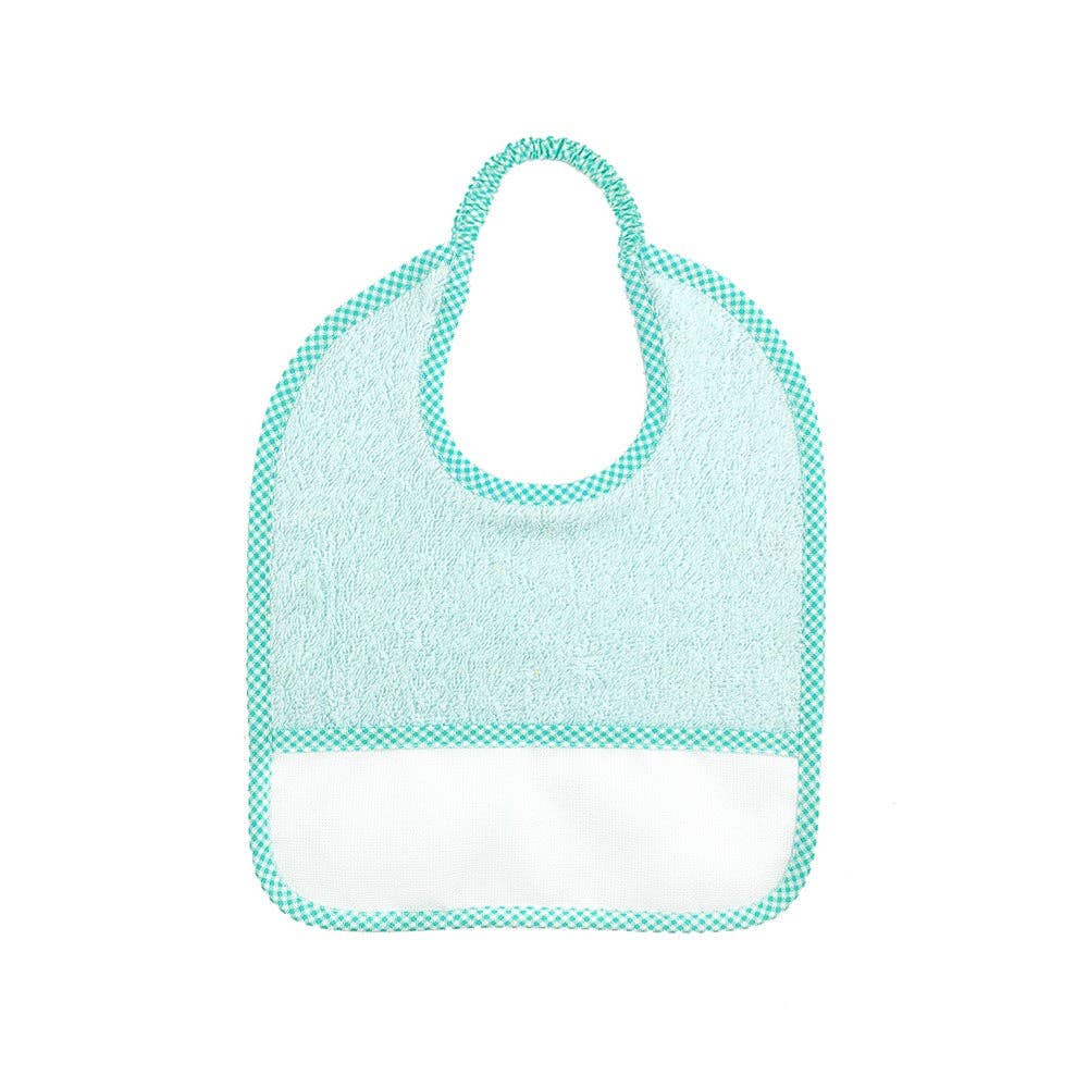 Almatex srl – Engroshandel Hagesmæk - Baby – 6 små hagesmække 24x27 med ELASTIK, tilpasset med det navn, du ønsker.12