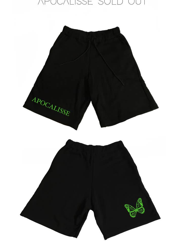 Butterfly Green Embroidered Trousers for wholesale by ApocalisseSoldOut®