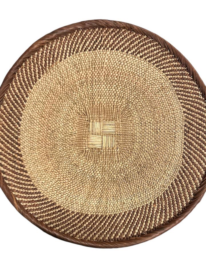 12" Afrikansk Binga eller Tonga Zimbabwe Kurv # 21 for engroshandel hos The African Home Goods