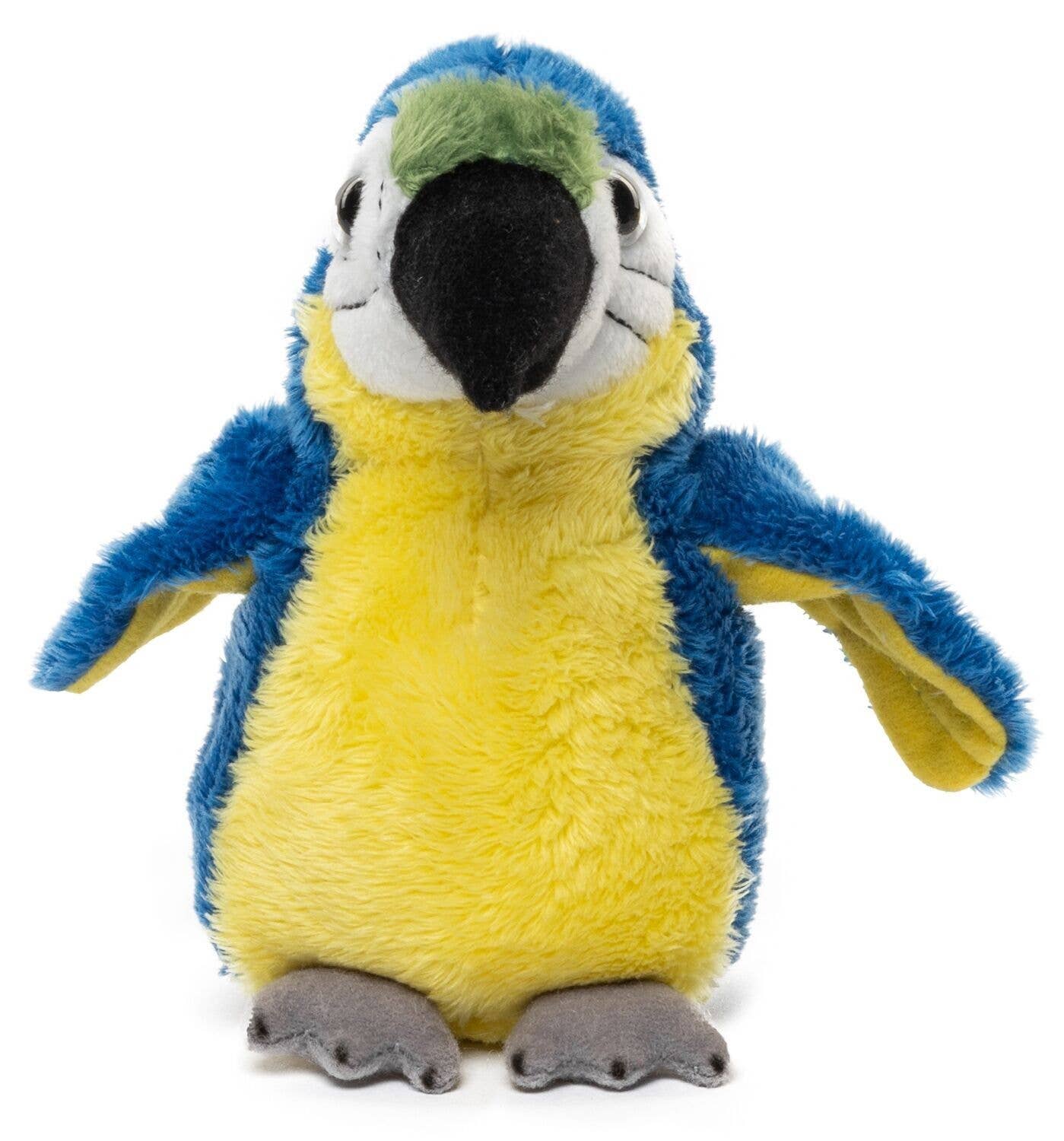 Uni Toys - Venta al por mayor Peluche - Niños y bebés - Peluche de loro azul - 13 cm de altura - juguete suave y abrazable1