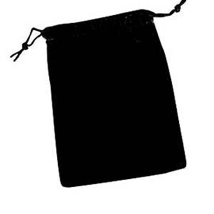 Store Supply Warehouse - Wholesale Retailer Display - Accessories - 4" X 5" Black Velvet Drawstring Pouches - Pack of 12