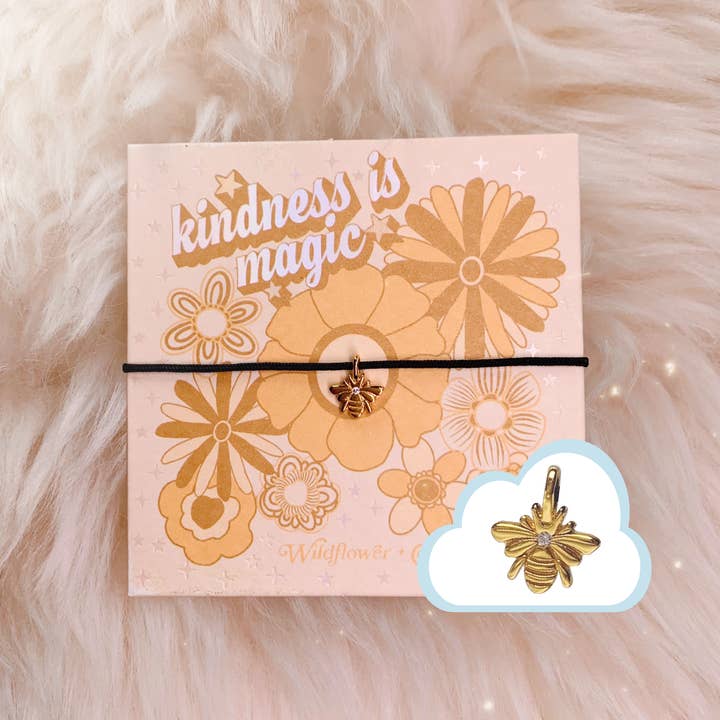 Wildflower + Co. - Wholesale Charm/dangle bracelet - Friendship Bracelet, Charm Gold Dip or Sterling Silver4