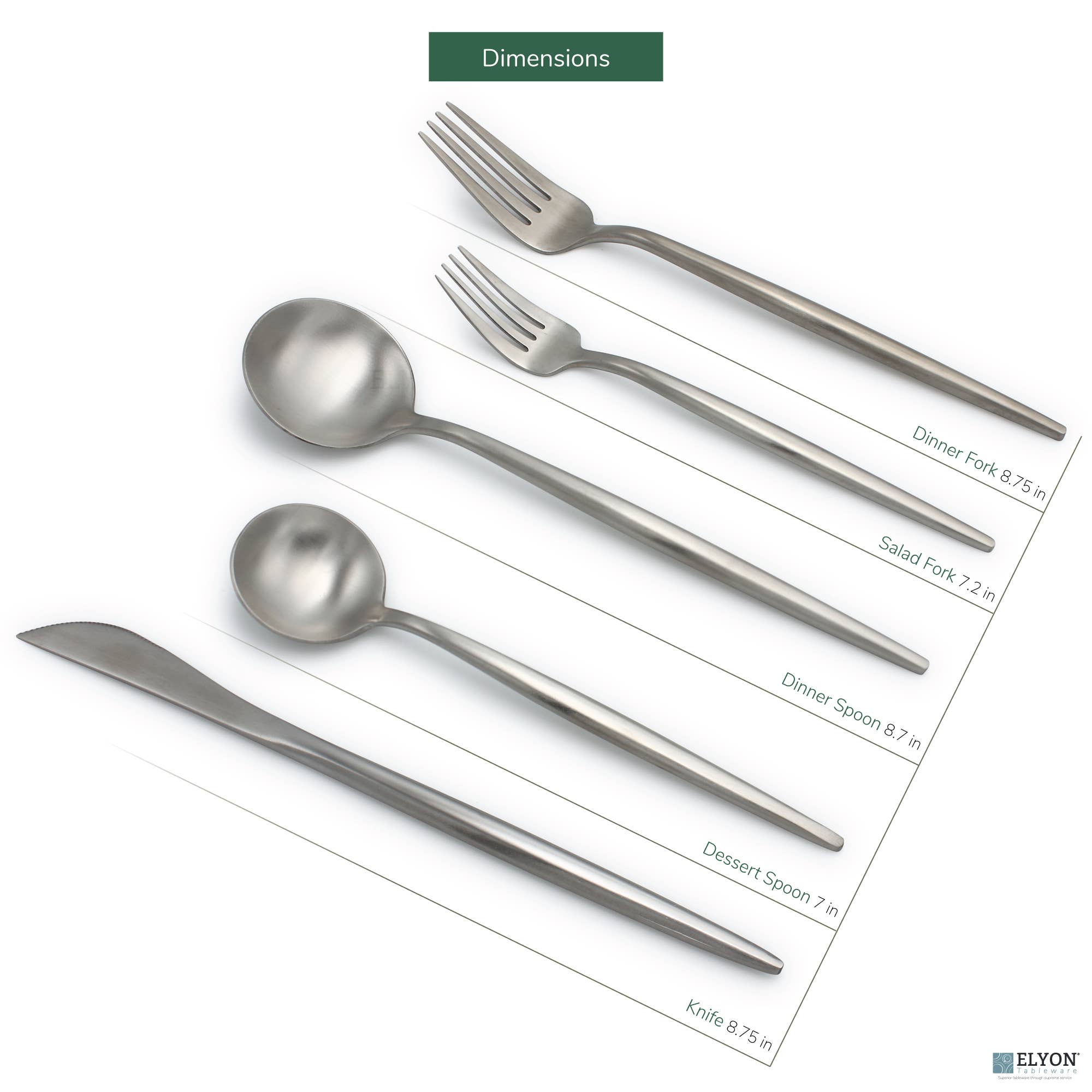 Elyon Tableware® - Vente Set de couverts - Ensemble de couverts colorés 20 pièces en acier inoxydable pour 4 personnes11