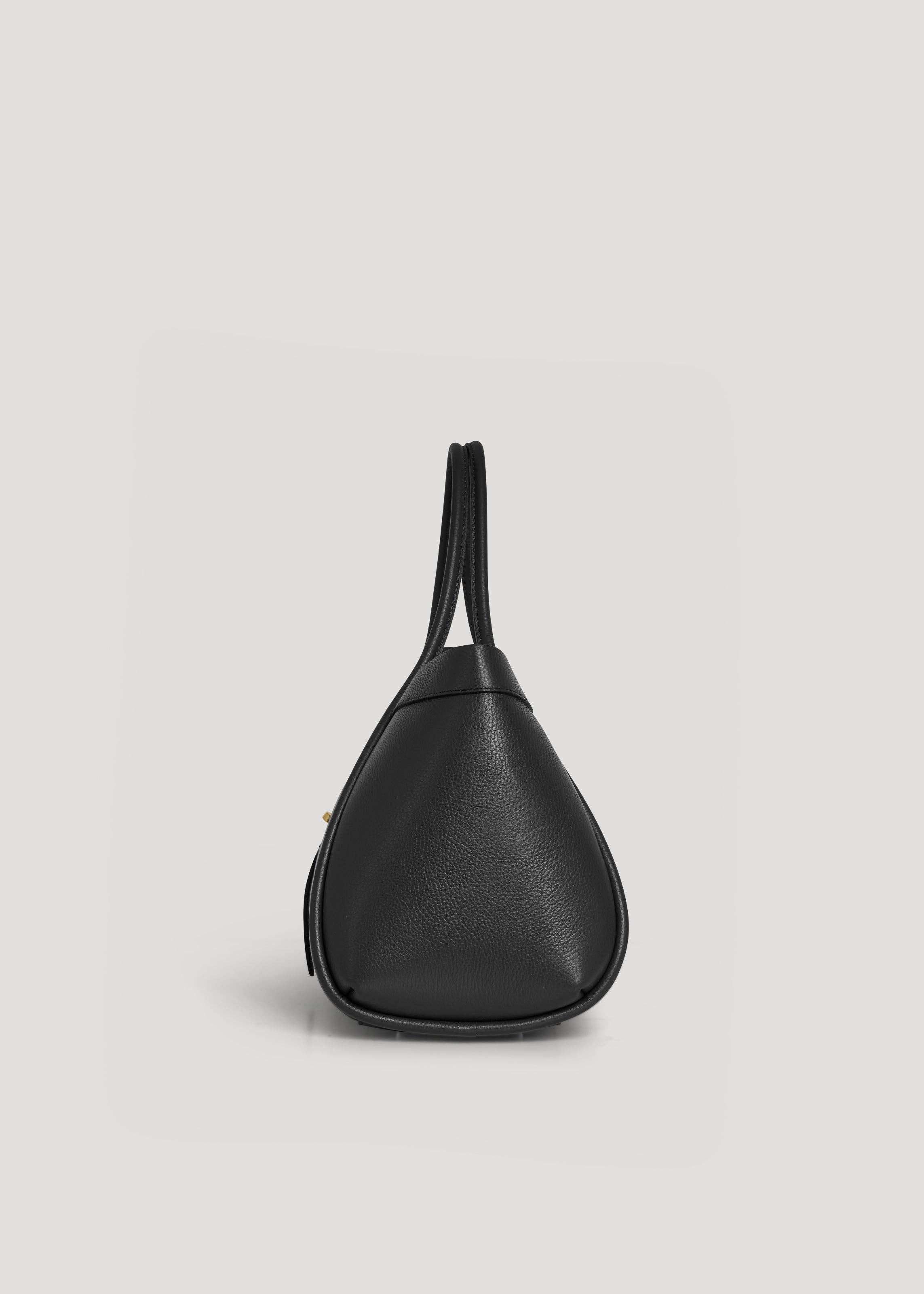 Voemièn - Wholesale Top Handle Bag - Women's - Mayfair Bag in Black Togo Leather3