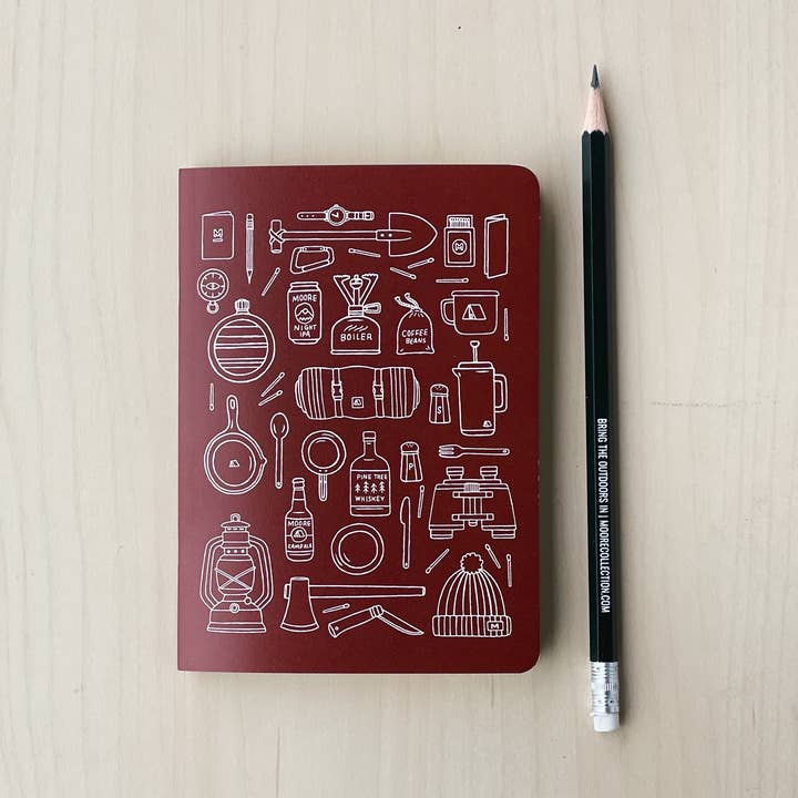 Mini Camp Gear Notizbuch für den Großhandel von Moore Collection