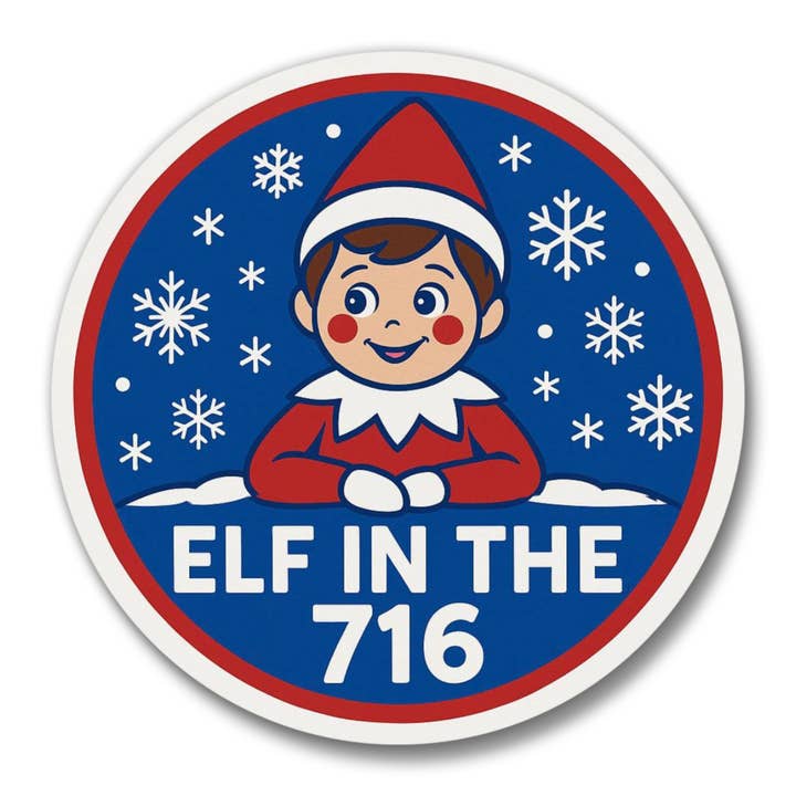 "Elf in the 716" 3.5IN Ornament for wholesale by Christmas All Over
