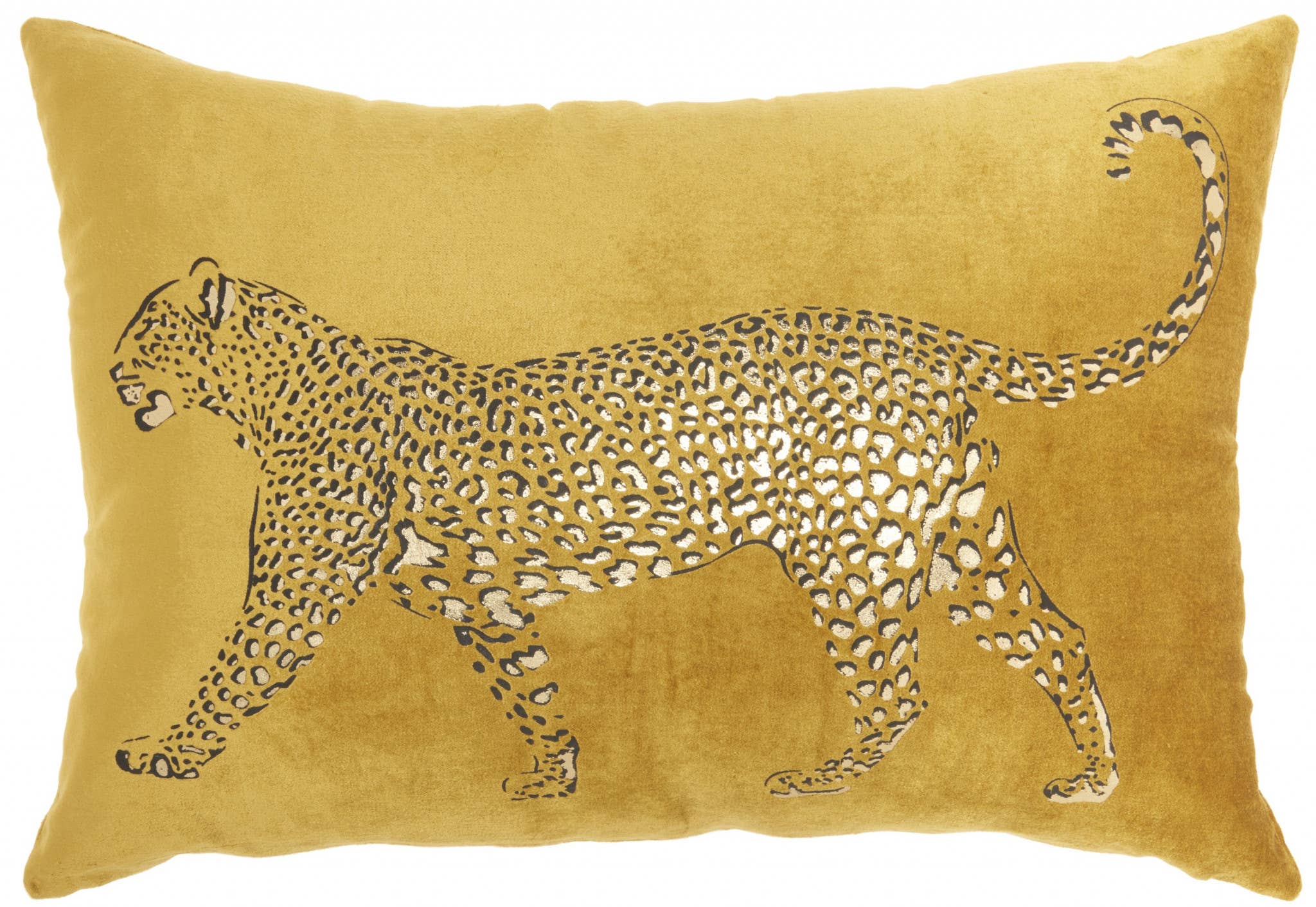 HomeRoots - Wholesale Lumbar Pillow - Bold Golden Leopard Lumbar Pillow4