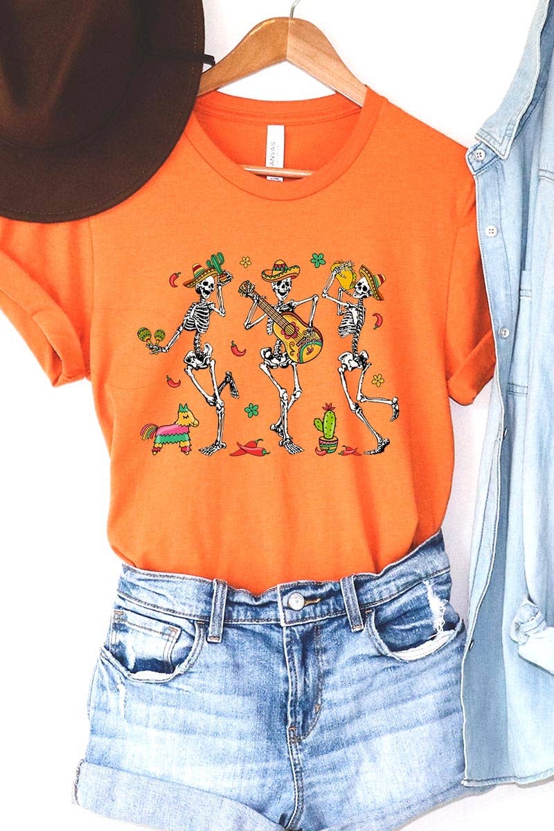 COLORBEAR - Wholesale T-Shirt (Graphic) - Women's - Cinco De Mayo Skeleton Graphic Tee12