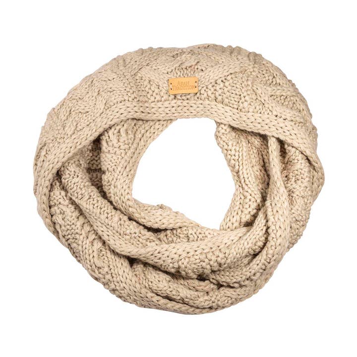 Aran Cable Knit Snood for wholesale by Eurostick
