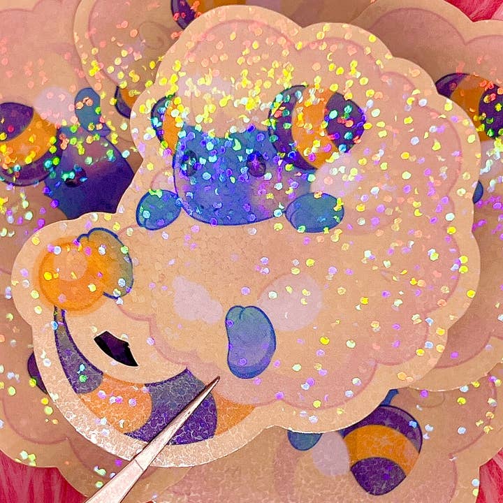 Mareep udviklingslinje klistermærker (2-3/4 tommer/70 mm) for engroshandel hos Luminous Senecio